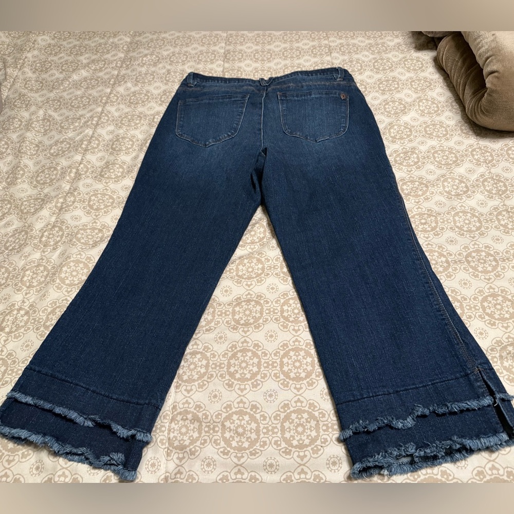 Democracy AB Solution Double Layer Hem Flare Jeans - image 4